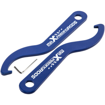 Pair Coilover Adjustment Tool Steel Spanner Wrench for Aftermarket Coilover Blue