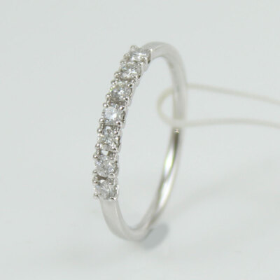 Women's Ring Veretta Mirco Visconti Riviera In White Gold With 7 Diamonds