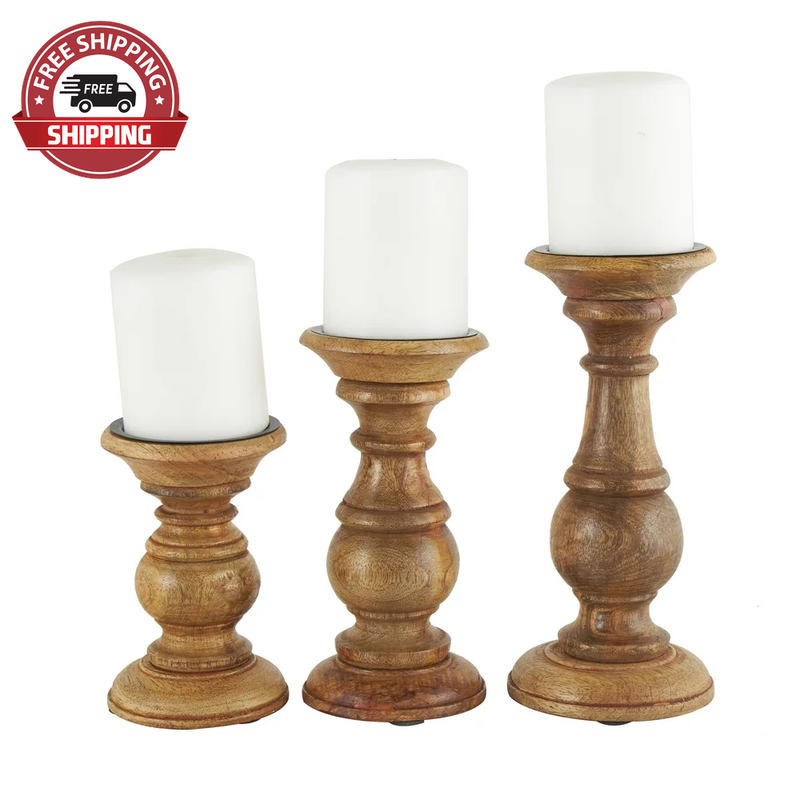 Set Of 3, 4", 8", 10"h,