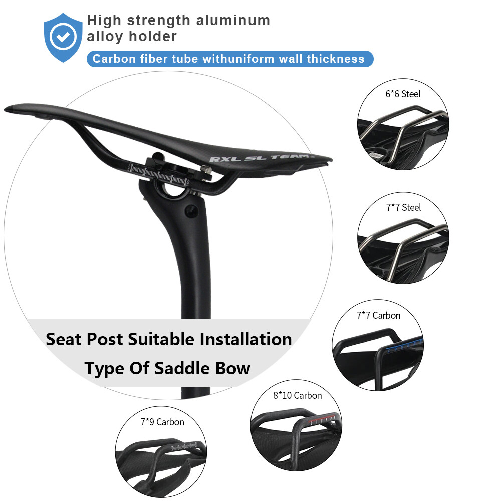 MTB Carbon Seat Post 25.4/27.2/30.8/31.6 Offset 25mm Road Bike Seatpost RXL SL