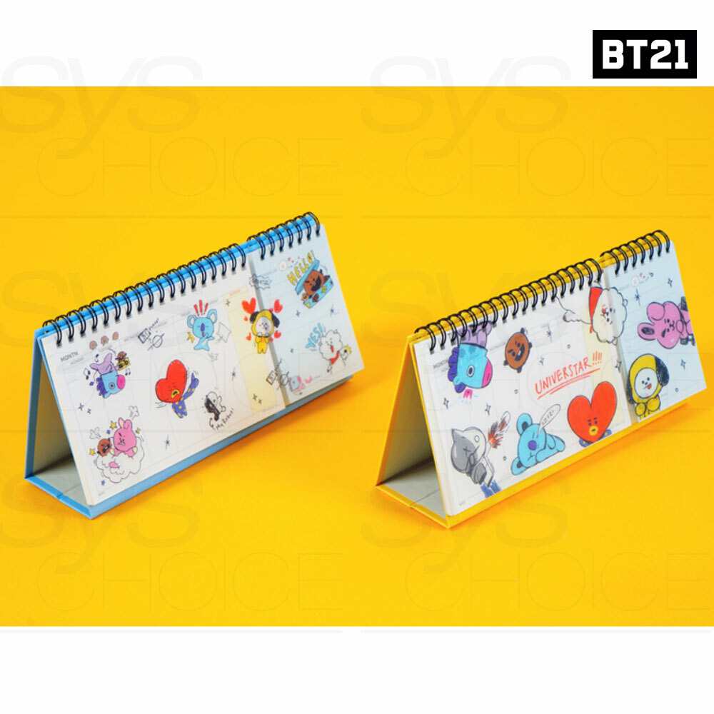 bts bt21 official authentic goods weekly planner by kumhong tracking