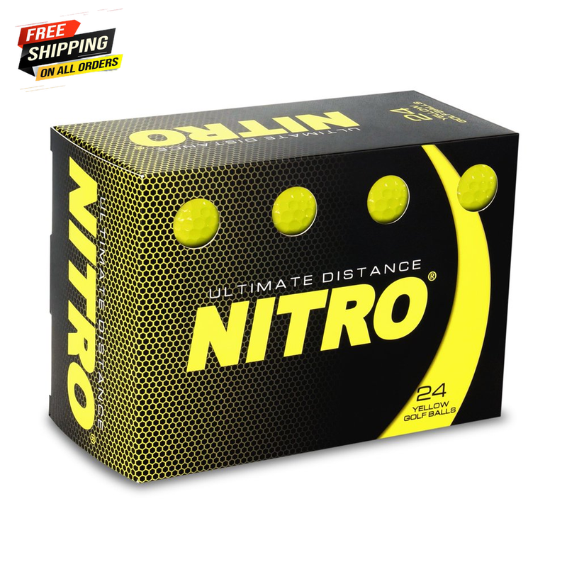 Nitro Golf Ultimate Distance Golf Ball, 24-Pack, Yellow 👍👍👍