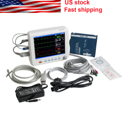 6 Parameters Patient Monitor Cardiac Monitor ECG NIBP RESP PR Spo2 TEMP FDA/CE