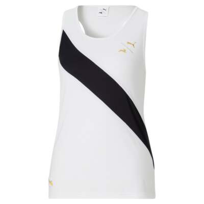 

Спортивная майка Puma Tracksmith X с круглым вырезом женская белая повседневная спортивная 5217, Белый
