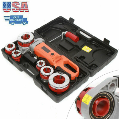 Electric Pipe Threader|2300W Pipe Threading Machine Heavy-Duty Porta Pipe Cutter