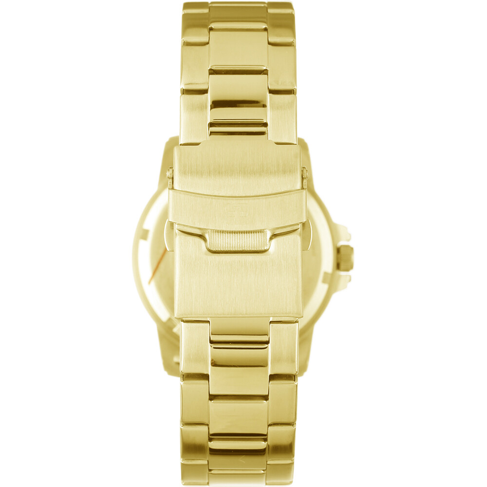 Pre-owned Swiss Military Hanowa Swiss Made Gold Tone Watch Black Dial 06-5230.7.02.007