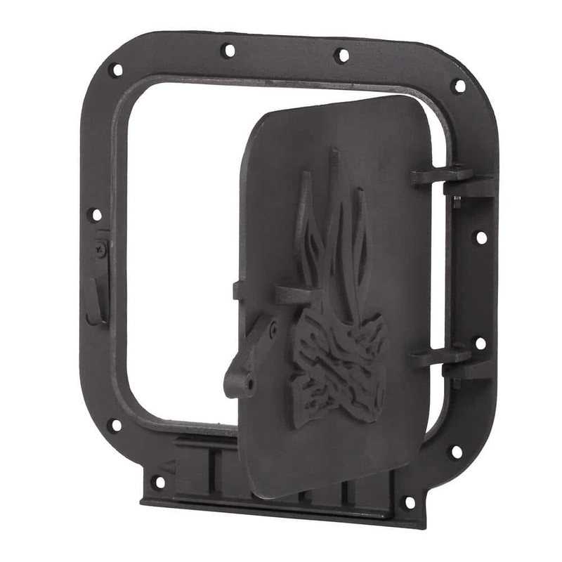 Iron Barrel Stove Kit Cast Convert 30/55 Gal Drum into Wood Stove Heating Fire