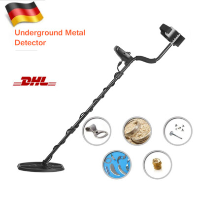 Metalldetektor Metallsuchgerät wasserdicht 16,5cm Suchspule Alu ABS L77,5-105cm