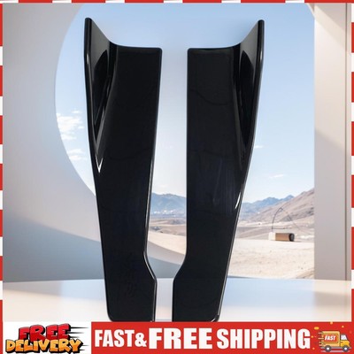 Winglets Side Skirt Extension Glossy Black/Carbon Fiber Anti Scratch Protector S