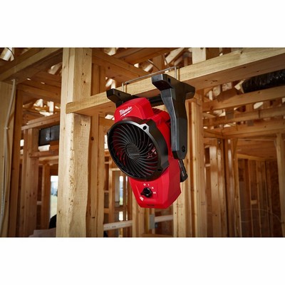 Milwaukee 0820-20 M12 12V Cordless Mounting Fan, 14 MPH - 400 CFM (Fan Only)