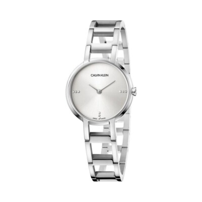 Pre-owned C.k Womens Watch Ck Calvin Klein Cheers K8n2314w Stainless Steel Swiss Made