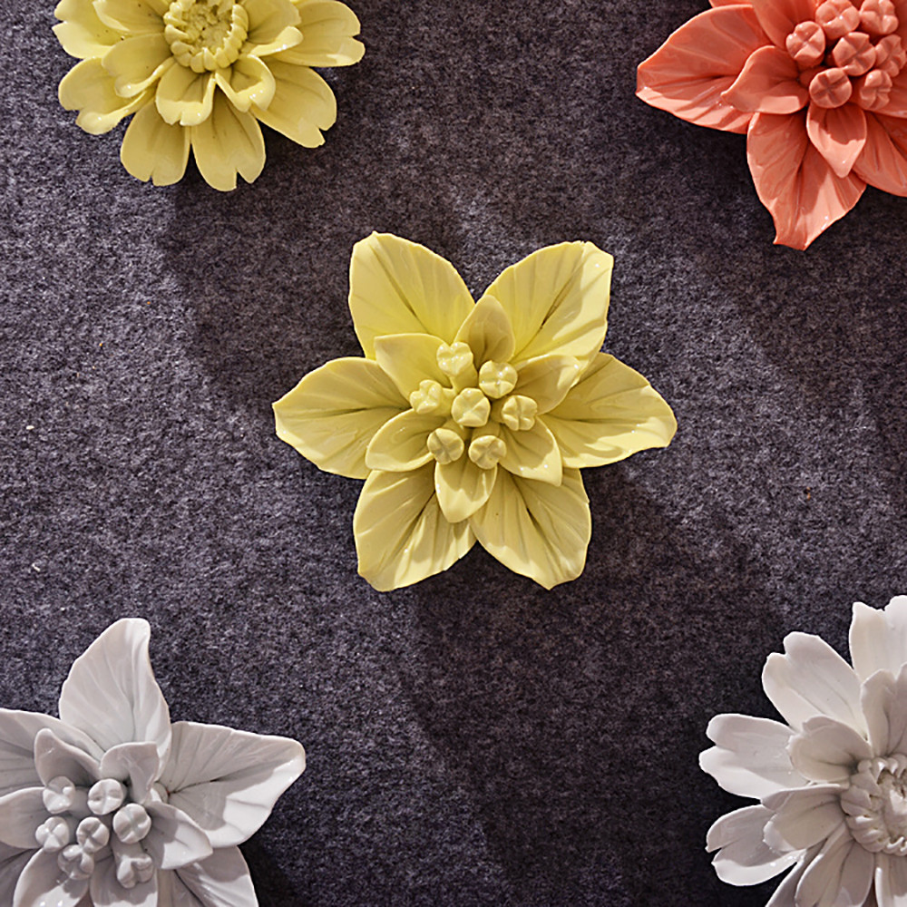 Home Decor Accents Handmade Wall Decor Ceramic Sunflower
