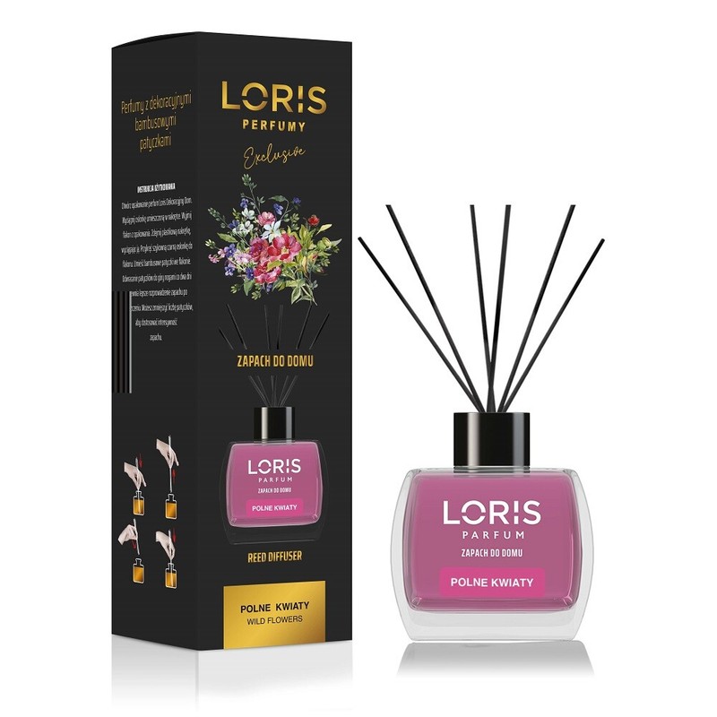 8699316178149 Loris Reed Diffuser Dyfuzor Zapachowy Z Patyczkami Polne Kwiaty 12