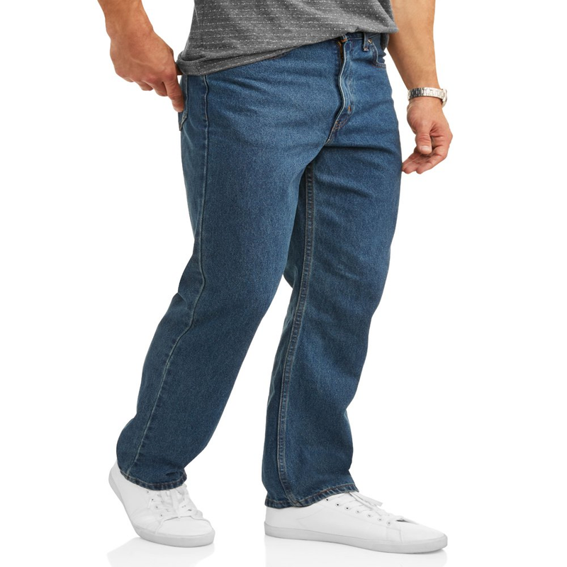 Mens Jeans Denim Classic Pants Big Size (30-54) Men's Relaxed Fit Jeans 