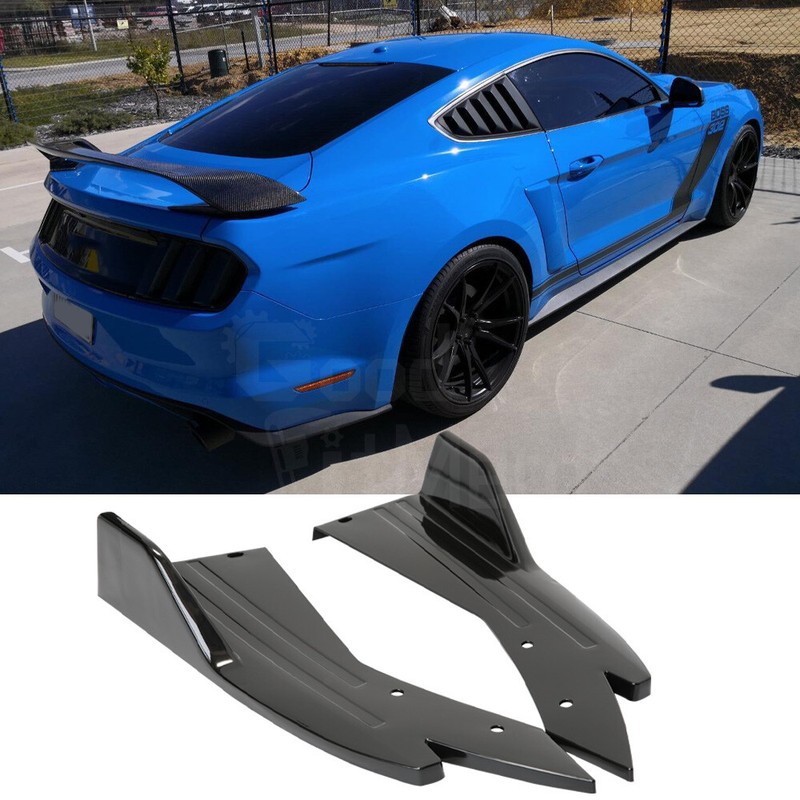For Ford Mustang 2000-2021 2Pcs Rear Bumper Lip Side
