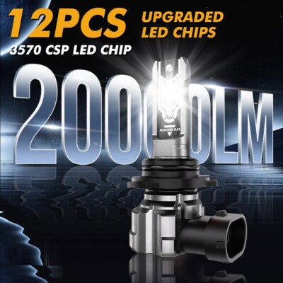 AUXBEAM 9005 9006 LED Headlight Bulb for 1999-2006 Chevy Silverado 1500 2500HD