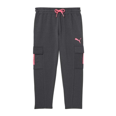 Брюки Puma Fleece Cargo Pocket Tapered Leg Pant Youth Girls Black Casual 927214-02