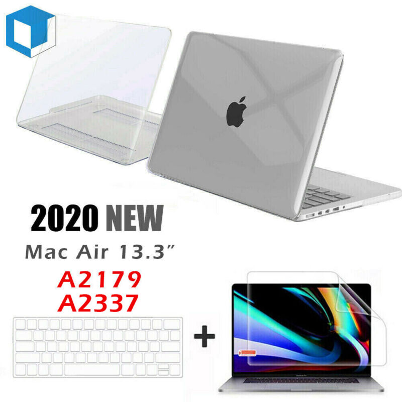Fr 2020 MacBook Air 13.3" (M1) A2179 A2337 Clear Crystal Snap On Hard Case Cover