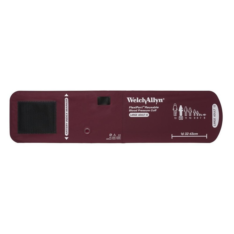 Welch Allyn REUSE-12 FlexiPort Blood Pressure Cuff, Size 12, Large
