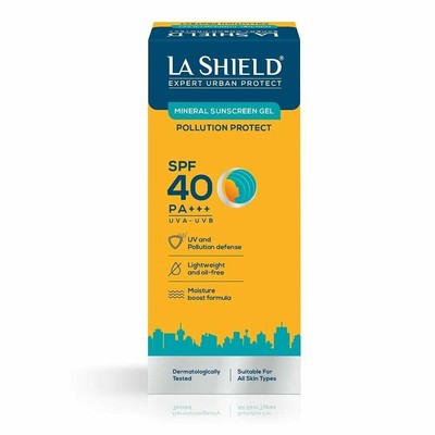 La Shield Pollution Protect Mineral Sunscreen Gel SPF 40 PA++ Free Shipping