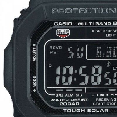 Pre-owned Casio G-shock Radio Solar Gw-m5610ubc-1jf Men\\\\\\\'s Watch Black Japan Import