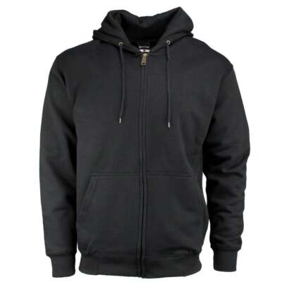 

Rivers End Basic Full Zip Hoodie Mens Size  Повседневная верхняя одежда 2509-BK, Черный