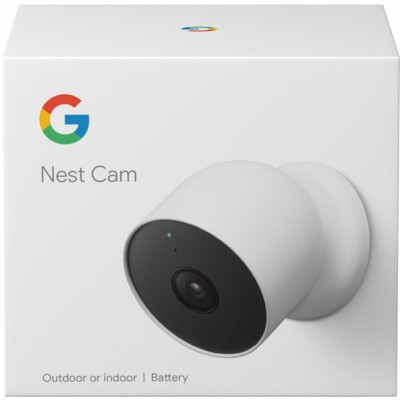 Google Nest Cam Outdoor or Indoor, Battery - 2nd Generation - 1 Pack