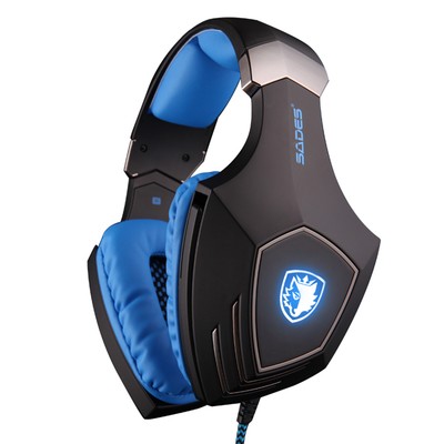sades wired surrounding hifi stereo gaming headset mic