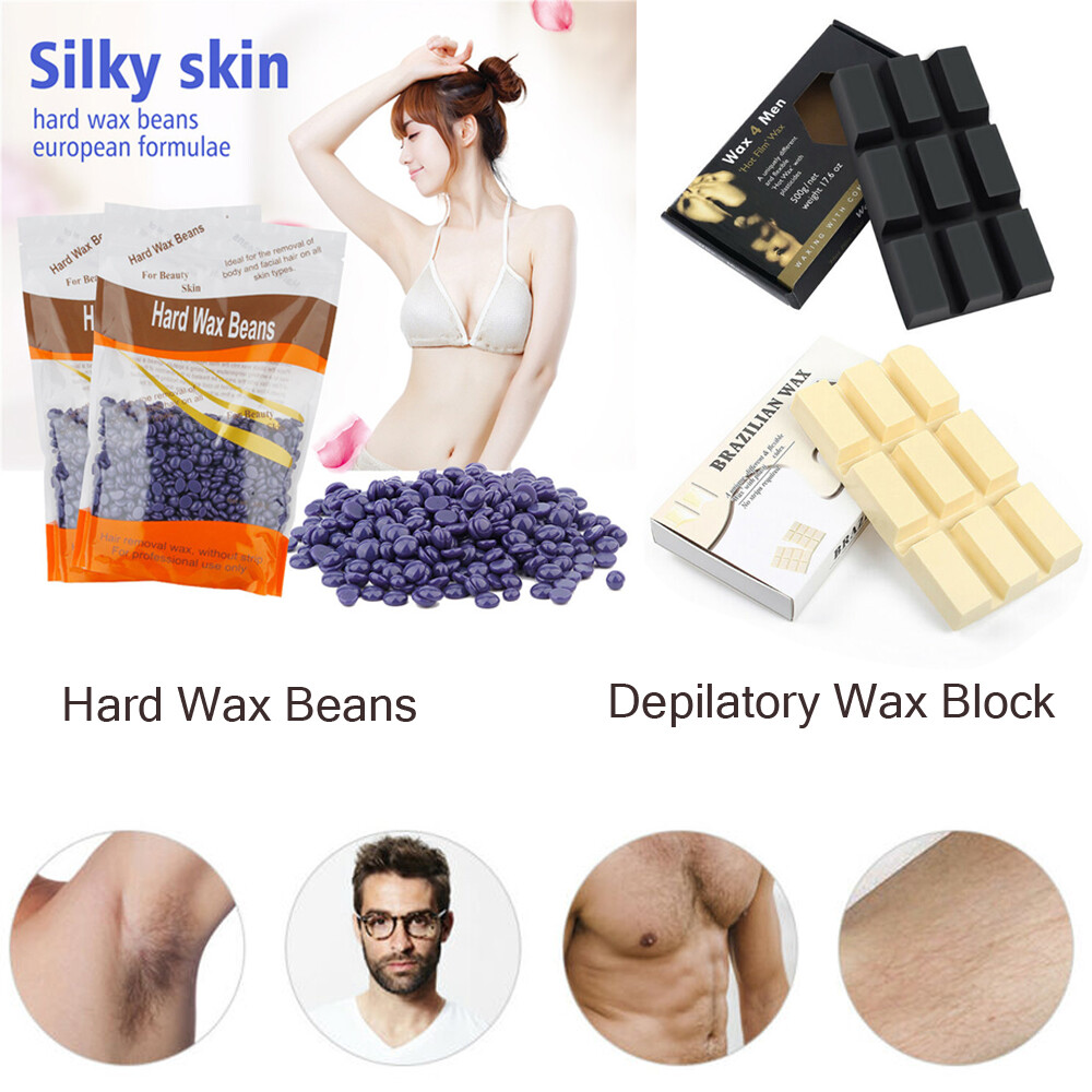 No Strip Depilatory Hot Film Hard Wax Black Waxing Bikini Hair