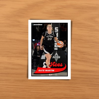 KATE MARTIN ACES WNBA ROOKIE Anselmo Azcano Legacy Art Series Card #89VKM3
