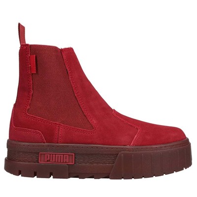 

Puma Mayze Chelsea Curtain Call Platform Женские красные кроссовки Повседневная обувь 38509, Красный, Puma Mayze Chelsea Curtain Call Platform