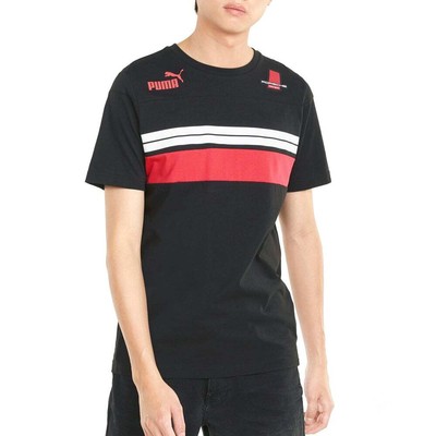 

Puma Pl Sds Logo Crew Neck Short Sleeve TShirt Mens Black Athletic Casual 532856, Черный, Puma Pl Sds Logo Crew Neck Short Sleeve TShirt