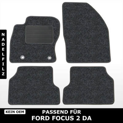 Für Ford Focus 2 DA/DS/FFS Turnier 2004-2012 - Fußmatten Nadelfilz 4tlg Anthrazi