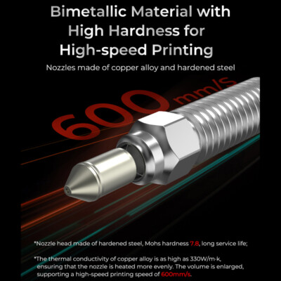 Creality High Flow Nozzle Kit for K1/K1 Max/Ender-3 V3 KE/CR-10 SE, for 600mm/s