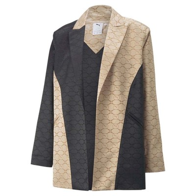 

Puma Luxe Sport T7 Blazer Женская бежевая повседневная спортивная верхняя одежда 53698967, Бежевый, Puma Luxe Sport T7 Blazer