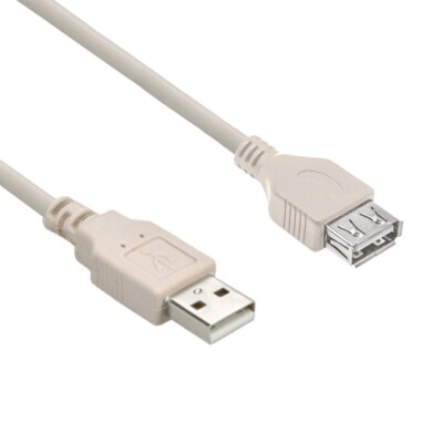 15FT USB 2.0 Repeater Extension Extender Type-A Male to Female Cable Cord PC
