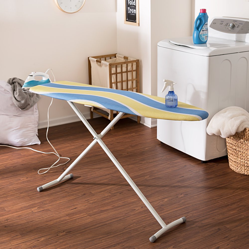 Ing Board With Retractable Iron Rest Blue And Yellow Usa