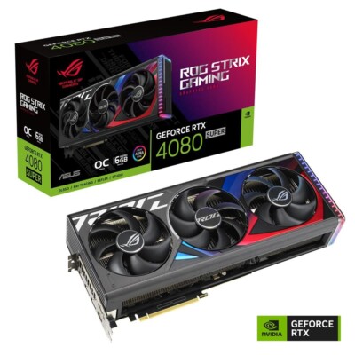 Nvidia ASUS ROG STRIX NVIDIA GeForce RTX 4080 Super OC GPU - Fast Shipping 