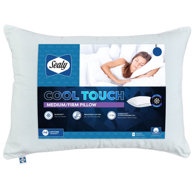 Hypoallergenic Multi-Position Sleeper Firm Bed Pillow, King – Cooling by Sealy