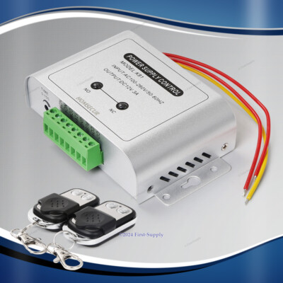 Power Supply DC12V3A 2Pcs 433MHz Remote Control for Door Access Entry System