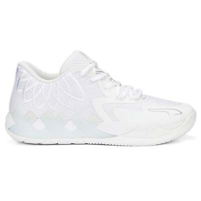 Белые кроссовки Puma Mb.01 Lo Basketball Womens Athletic Shoes 37694104