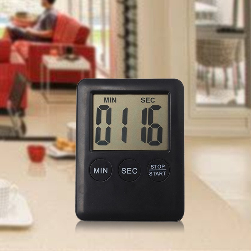 Digital Kurzzeitmesser Timer Küchenwecker Eieruhr mit Magnet Eieruhr Großem LCD