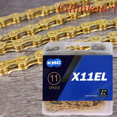 KMC X11EL 11 Speed 118L Bike Chain GOLD Stretch-Proof Bicycle For SRAM Shimano