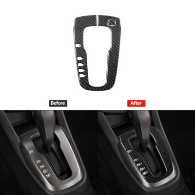 Carbon Fiber Automatic Gear Shift Panel Cover Trim For Chevrolet Sonic 2012-2016