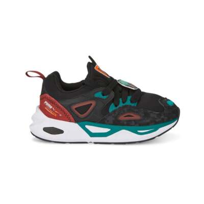 Молодежные кроссовки Puma Mine X Trc Blaze на шнуровке для мальчиков, черные, синие, красные, повседневная обувь