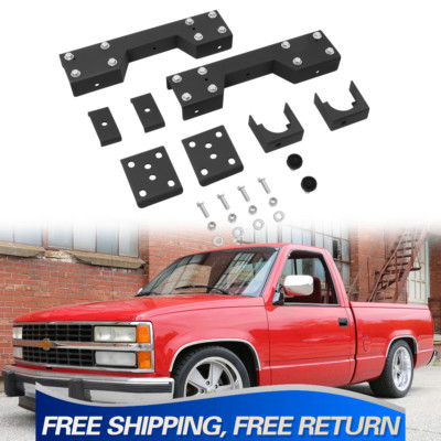 6'' Rear C-Notch & Drop Flip Kit For Chevy Silverado GMC Sierra C1500 1988-1998