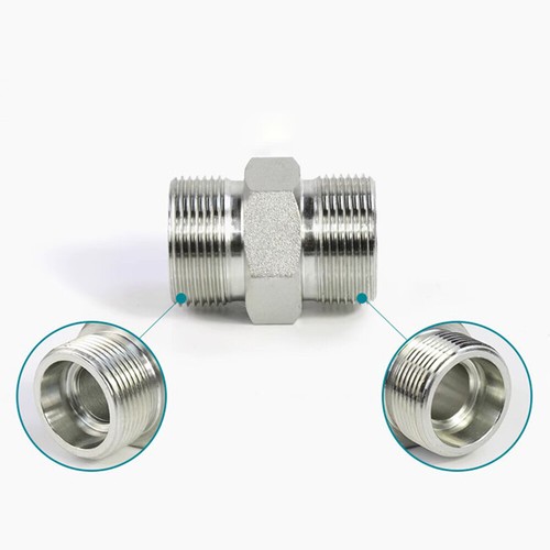 Hydraulic Adaptor Fitting Male/Male Nipple Coupling Connector Metric M12-M52