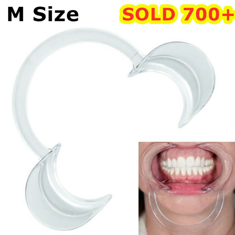 20Pcs C-Shape Mouth Opener Dental Cheek Lip Retractor Teeth Whitening M Size