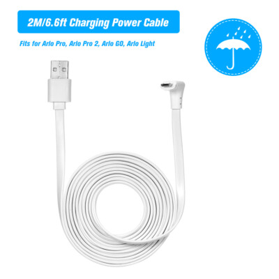2m/6m Charging Power Cable Fits For Arlo Pro Arlo Pro 2 Arlo GO Outdoor S8J3