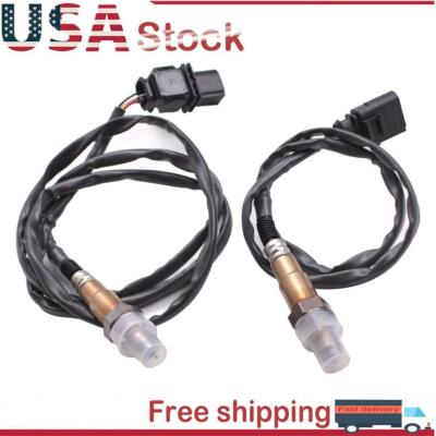 2PCS Upstream & Downstream Oxygen O2 Sensor For VW Beetle Golf Jetta Passat 2.5L